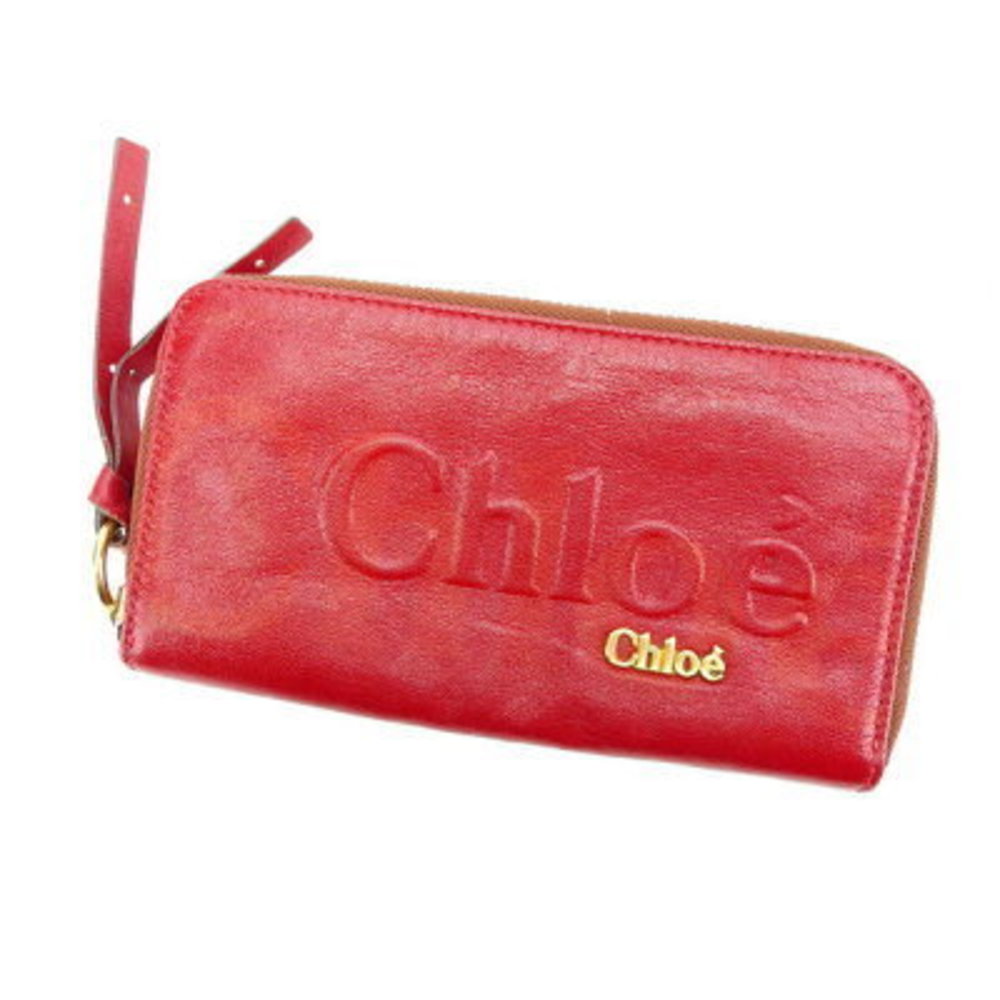 Chloe Long Wallet Eclipse Black Red - image 1